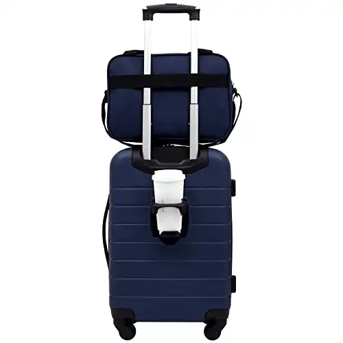 Wrangler Smart Luggage Cup Holder and USB Port