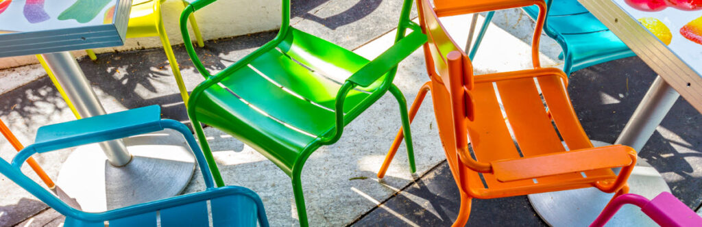 Best Restaurants in Miami - colored chairs