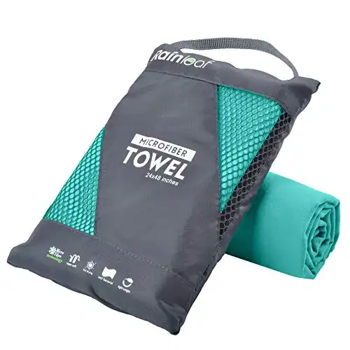 Rainleaf Microfiber Towel,Mint Color,20 X 40 Inches