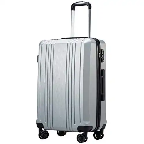 Coolife Luggage Hardside Suitcase with TSA Lock