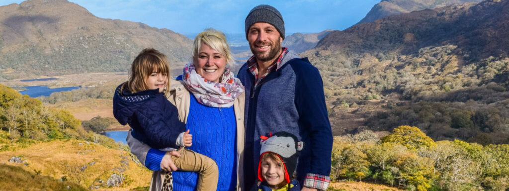 Family travel tips - family in outdoors