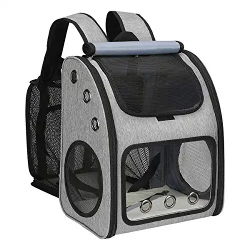 COVONO Expandable Pet Carrier Backpack