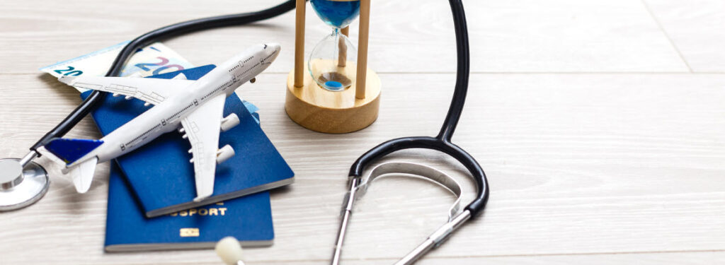 How To Find The Best Travel Insurance - Plane and stethoscope