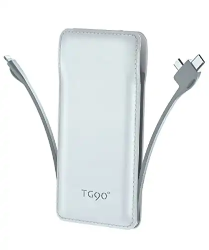 TG90 Portable Charger with Built in Cable