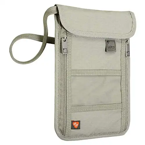 Lewis N. Clark RFID Blocking Stash Neck Wallet