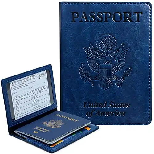 KAOBAN Passport and Vaccine Card Holder Combo