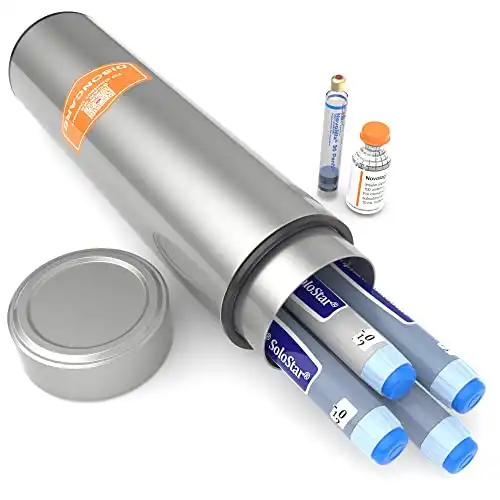 DISONCARE 60H 4 Insulin Pens Cooler Travel Case Medicine