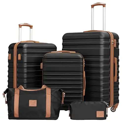 Coolife Suitcase Set 3 Piece Luggage with TSA Lock