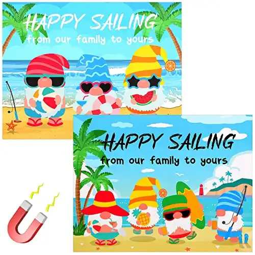 2 Pcs Large Graduation Cruise Door Magnet