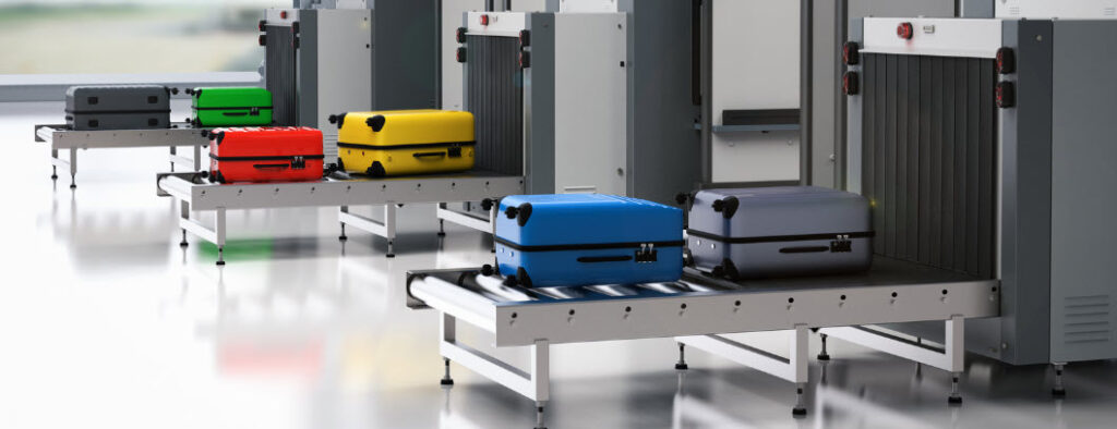 TSA approved suitcases - Suitcases going through xray