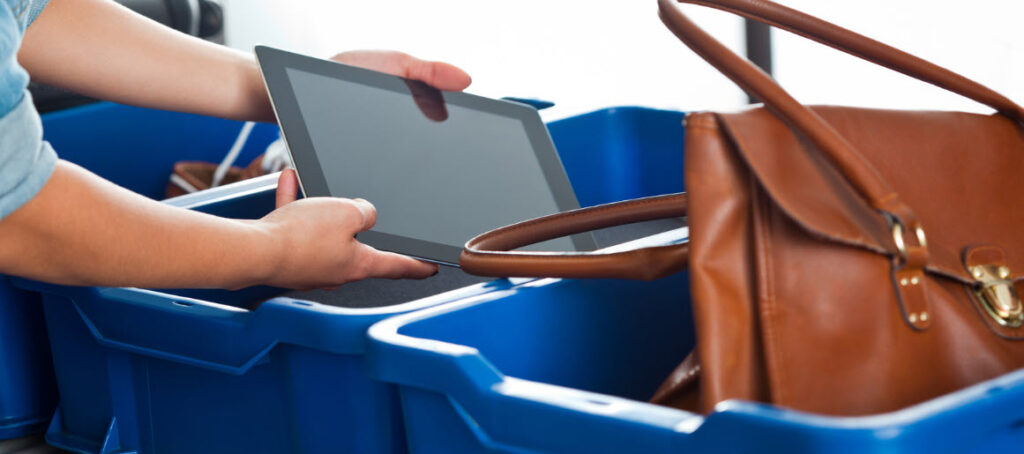 What does TSA approved mean - tablet in security bucket