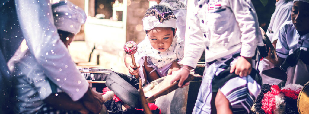 best Bali Festivals - boys playing drums