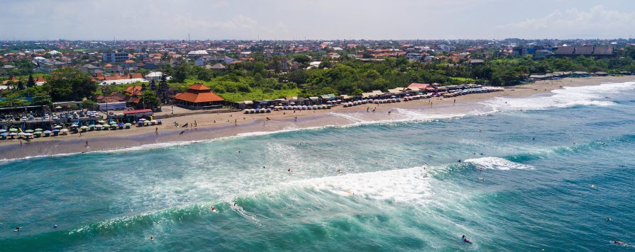 best surf beaches in Bali - Canggu