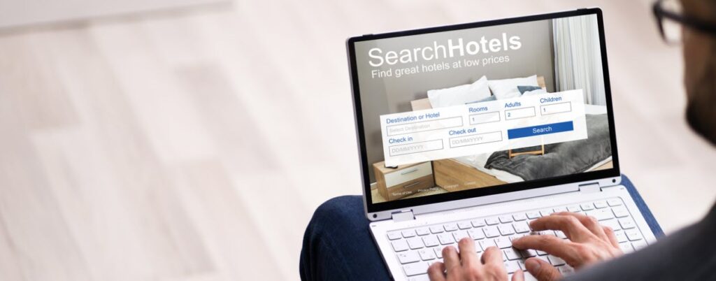 Best Deals When Booking Hotels - website search