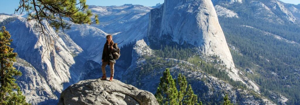 Best Hiking Trails in California - Hiker at Yosemite