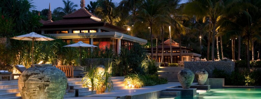 Best Luxury Resorts in Phuket - hotel resort at night