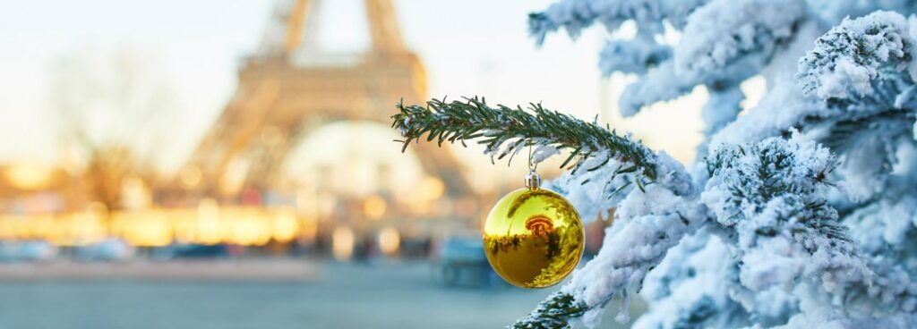 Best Winter Destinations in France - Christmas tree in Paris