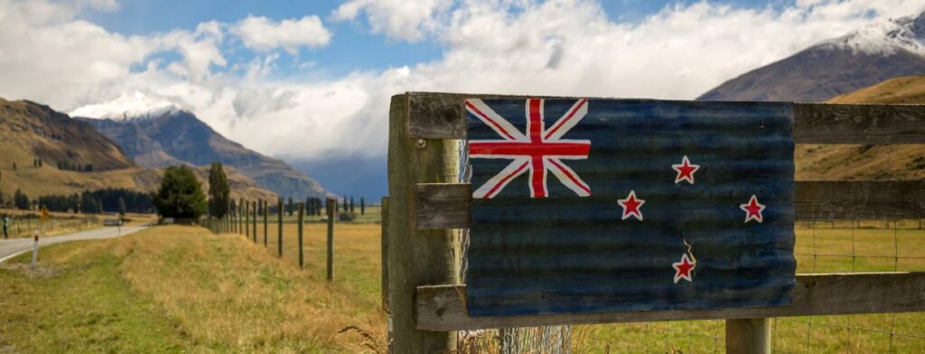 Where Did They Shoot Lord of the Rings - NZ flag on fence