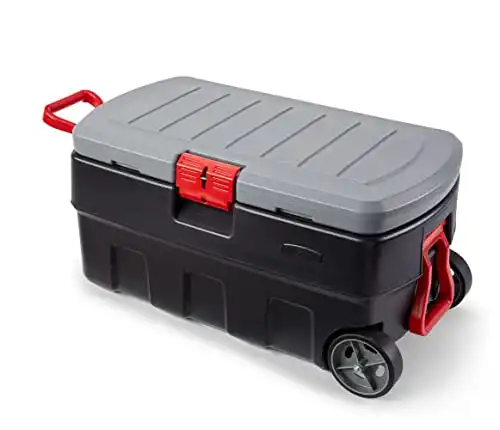 Rubbermaid ActionPacker 35 Gal Wheeled Lockable Trunk