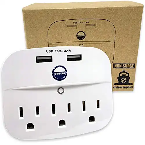 Cruise On Cruise Power Strip with USB Outlets