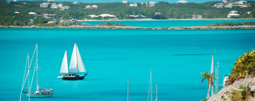 Best Bahamas Cruises from New York - sailboats in the Bahamas