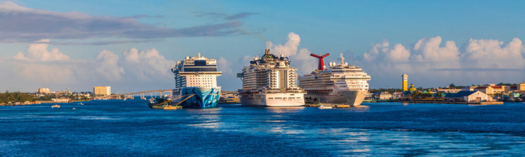 Best Cruises from New York - three ships in Nassau