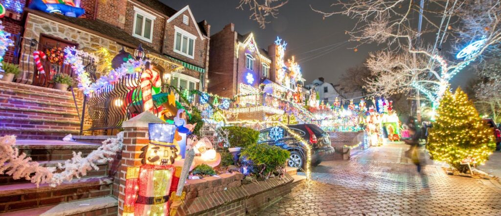 best ways to spend christmas in new york - Dyker Heights Christmas Lights