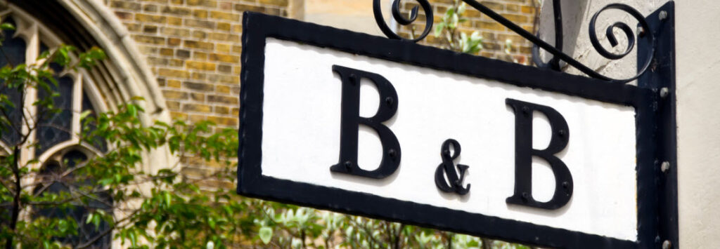 Tips for Choosing a Good Bed and Breakfast - B&B sign