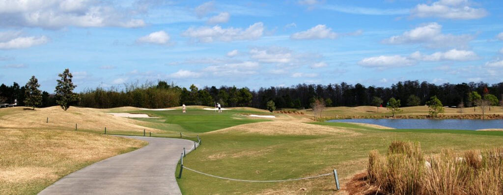 Best Golf Courses on the Florida Historic Golf Trail - Fairway with cart path